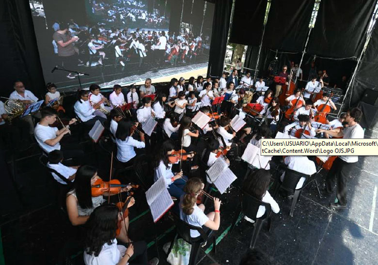 Orquesta Juvenil del Sur en el Rosedal de Palermo
